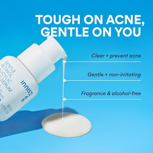 innisfree Gentle Retinol Salicylic Acne Serum - Korean Face Treatment for Blemishes & Clear Skin, 1.01 Fl Oz Avelisse