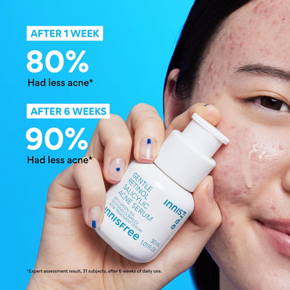 innisfree Gentle Retinol Salicylic Acne Serum - Korean Face Treatment for Blemishes & Clear Skin, 1.01 Fl Oz Avelisse