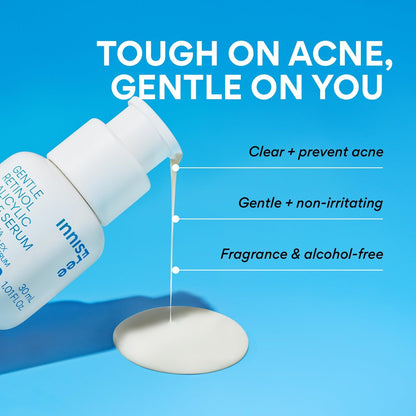 innisfree Gentle Retinol Salicylic Acne Serum - Korean Face Treatment for Blemishes & Clear Skin, 1.01 Fl Oz Avelisse