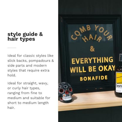 Bona Fide Pomade Summer Edition - Extra-Strong Hold, High Shine, Water-Based, Pineapple Melon Scent, 4 oz Avelisse