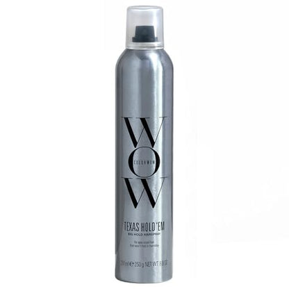COLOR WOW Texas Hold 'Em Big Hold Hairspray - Extra Firm Hold, Heat & UV Protection, Anti-Humidity, No Crunch or Flake, Brushable Finish, 8.8 Fl Oz Avelisse