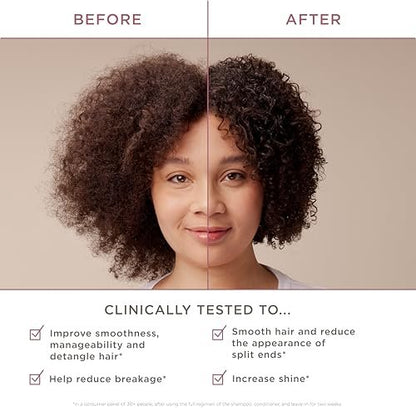 Hairitage Biotin Damage Repair Shampoo and Conditioner Set - Thickening + Volumizing - Biotin, Castor Oil & Rice Protein - Sulfate Free & Color Safe - For Dry, Damaged, Curly Hair - 13 Fl Oz Each Avelisse