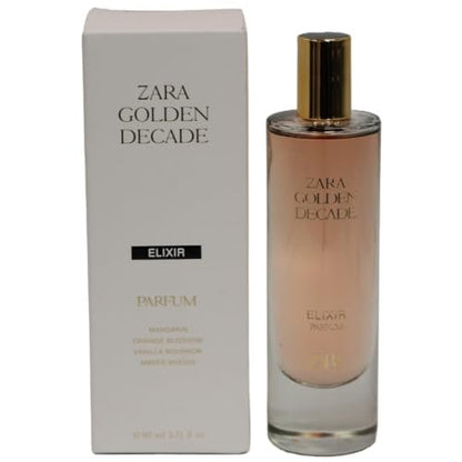 Zara Golden Decade Elixir Parfum for Women - 80ml Eau de Parfum, Hypnotic & Elegant Fragrance with Jasmine, Orange Blossom, Mandarin & Sweet Lavender
