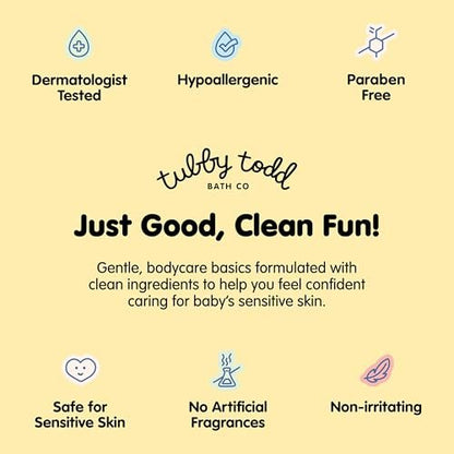 TUBBY TODD Hair Detangler Spray for Kids - Gentle Detangling Spray with Baobab & Coconut Oil - Moisturizing Kids Hair Detangler - 8.5oz, 2 Pack - Lemon Crème Avelisse
