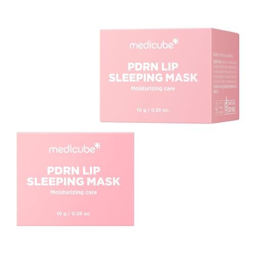 medicube PDRN Lip Sleeping Mask Glow Balm – Salmon PDRN, Collagen & Shea Butter for Softer, Hydrated Lips | Overnight & Daily Lip Care | Korean Skincare (0.35 oz) Avelisse