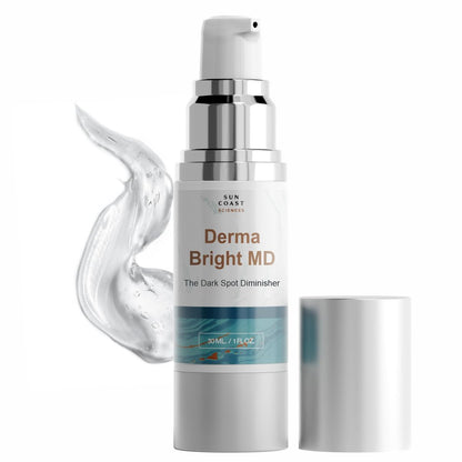 Derma Bright MD Dark Spot Diminisher - Vitamin C & Hyaluronic Acid Face Serum for Uneven Skin Tone & Age Spots - 1 Fl Oz