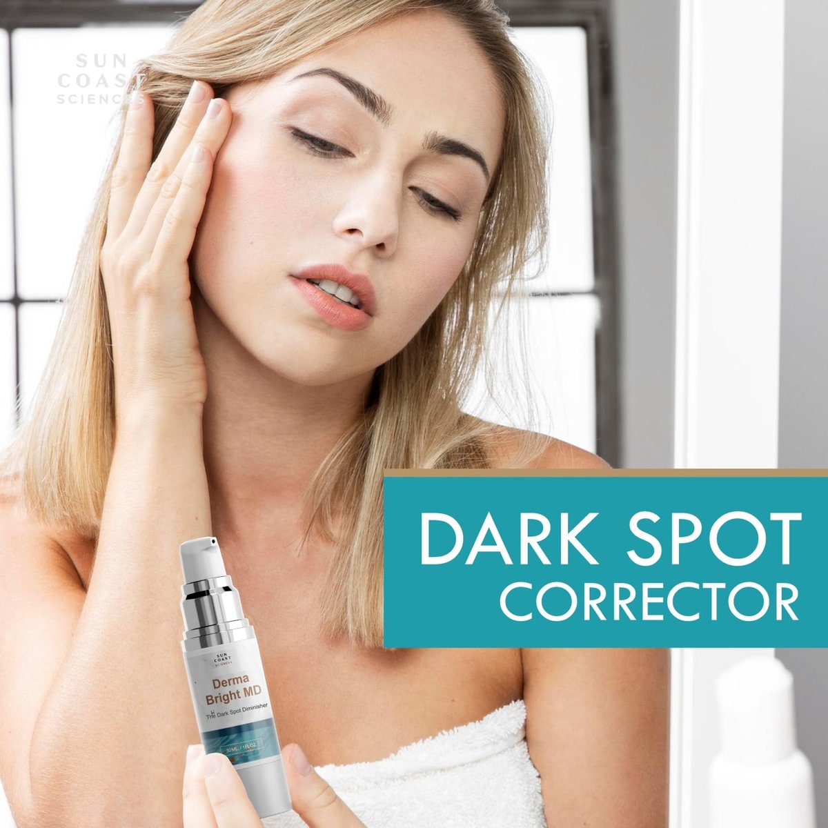 Derma Bright MD Dark Spot Diminisher - Vitamin C & Hyaluronic Acid Face Serum for Uneven Skin Tone & Age Spots - 1 Fl Oz - görsel 3