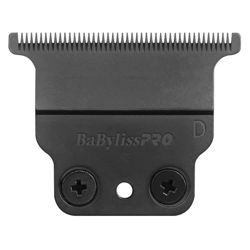 BaBylissPRO Metal-Injection Molded Deep-Tooth T-Blade for Trimmers - Black Titanium Avelisse