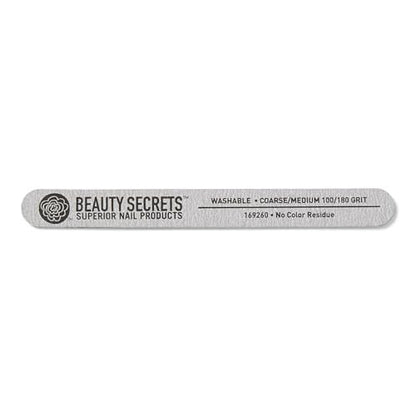 Beauty Secrets Drip & Clog Proof Nail Glue (1 Pack) with Zebra Cushion Nail File - Medium Coarse 180/100 Grit Avelisse
