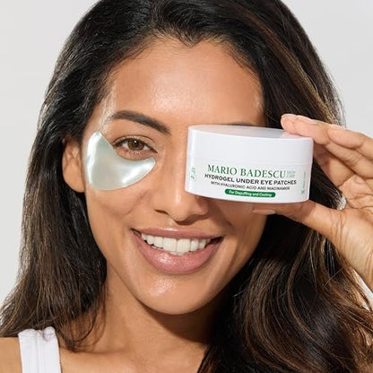 Mario Badescu Hydrogel Under Eye Patches – 30 Pairs Hydrating Eye Masks for Puffy Eyes, Dark Circles & Fine Lines with Hyaluronic Acid & Niacinamide Avelisse