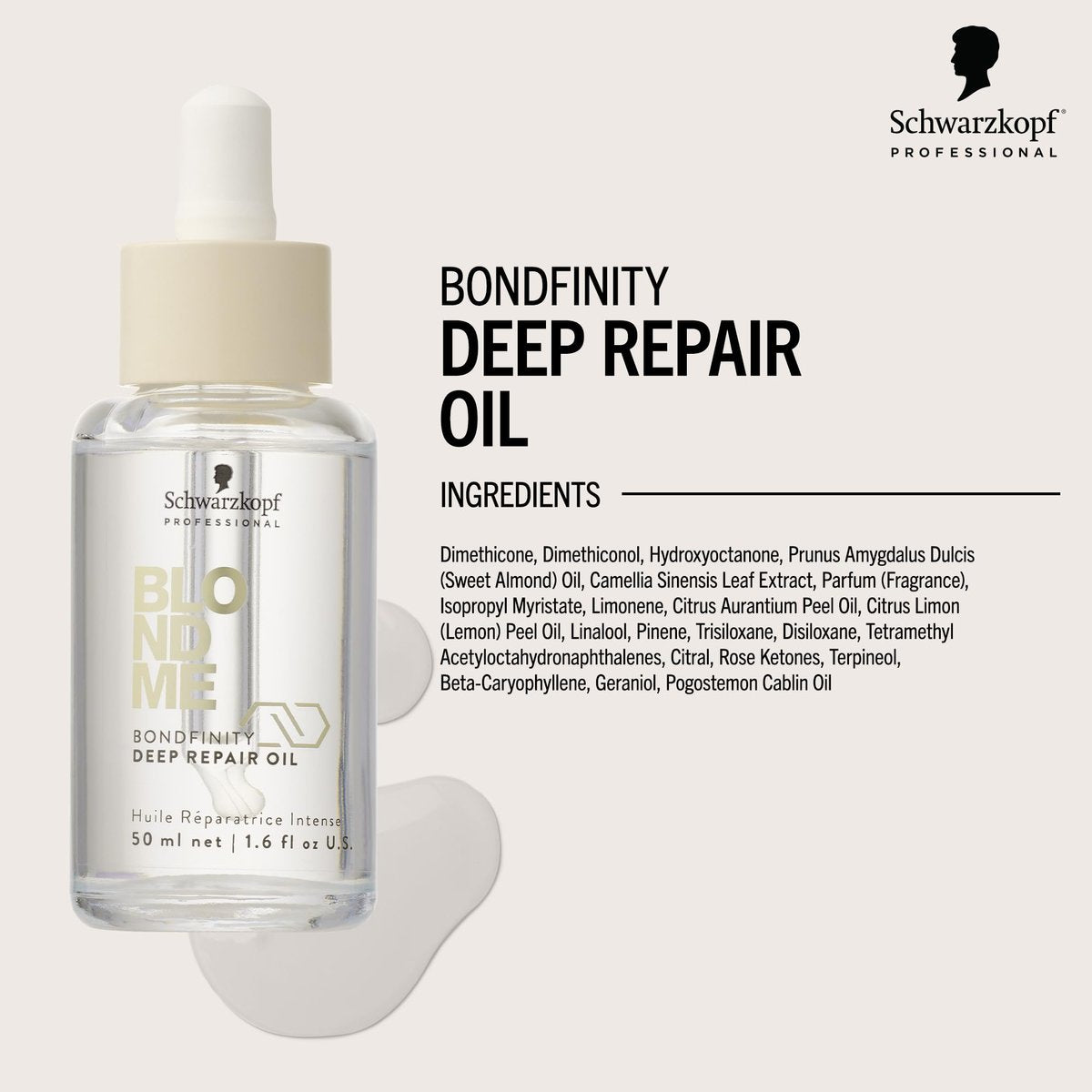 BlondMe Bondfinity Deep Repair Oil for Blonde, Lightened & Grey Hair - 1.6 Fl Oz - Reduces Frizz, Heat Protection, Prevents Breakage - görsel 5