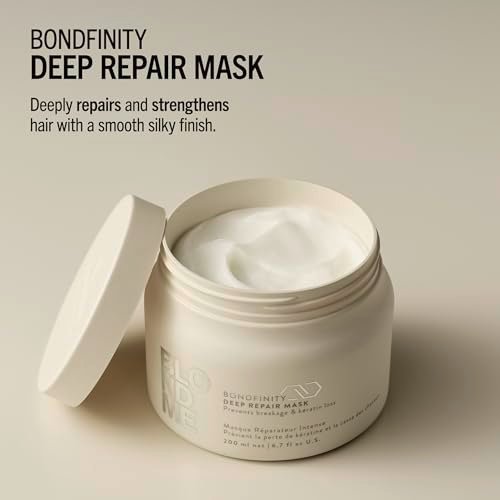 BlondMe Bondfinity Deep Repair Mask for Blonde Hair | Intensive Hair Treatment | Strengthens, Repairs, & Prevents Breakage | For Blonde, Lightened, & Grey Hair Avelisse