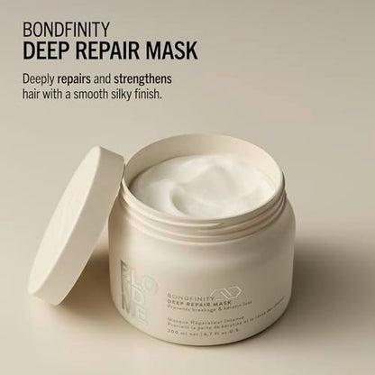 BlondMe Bondfinity Deep Repair Mask for Blonde Hair | Intensive Hair Treatment | Strengthens, Repairs, & Prevents Breakage | For Blonde, Lightened, & Grey Hair Avelisse
