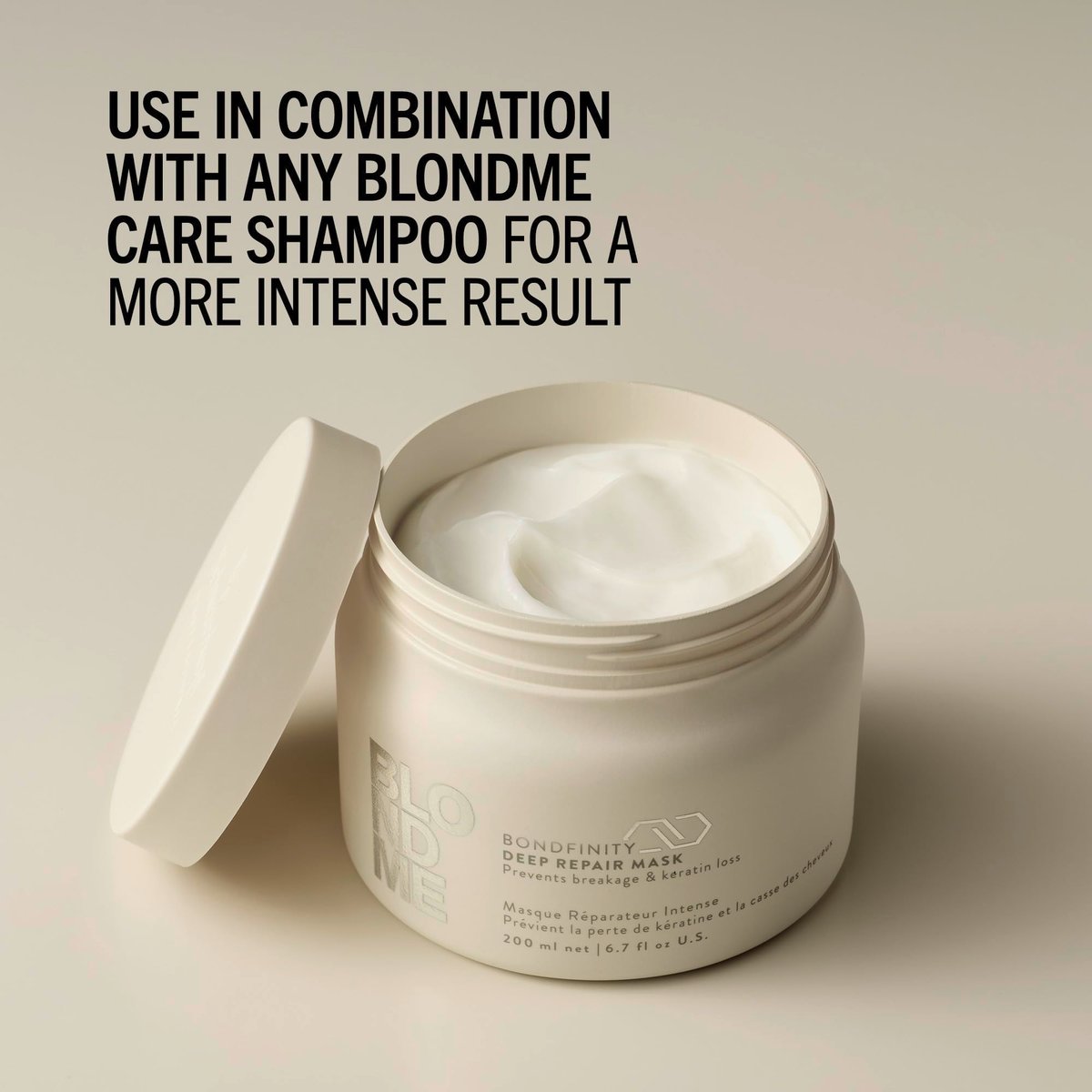BlondMe Bond Repair Sealing Balm for Blonde, Lightened & Grey Hair - 2.5 Fl Oz - Tame Split Ends, Reduce Frizz & Heat Protection Avelisse