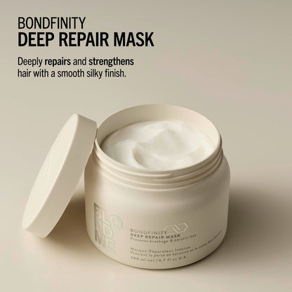 BlondMe Bondfinity Deep Repair Mask for Blonde Hair | Intensive Hair Treatment | Strengthens, Repairs, & Prevents Breakage | For Blonde, Lightened, & Grey Hair Avelisse