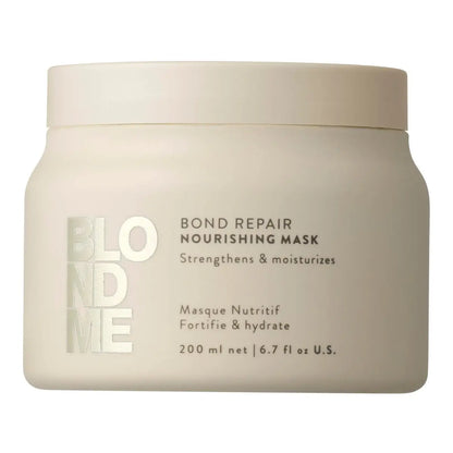 BlondMe Bond Repair Nourishing Mask for Blonde, Lightened & Grey Hair - Intensive Moisture & Softness, 6.7 Fl Oz Avelisse