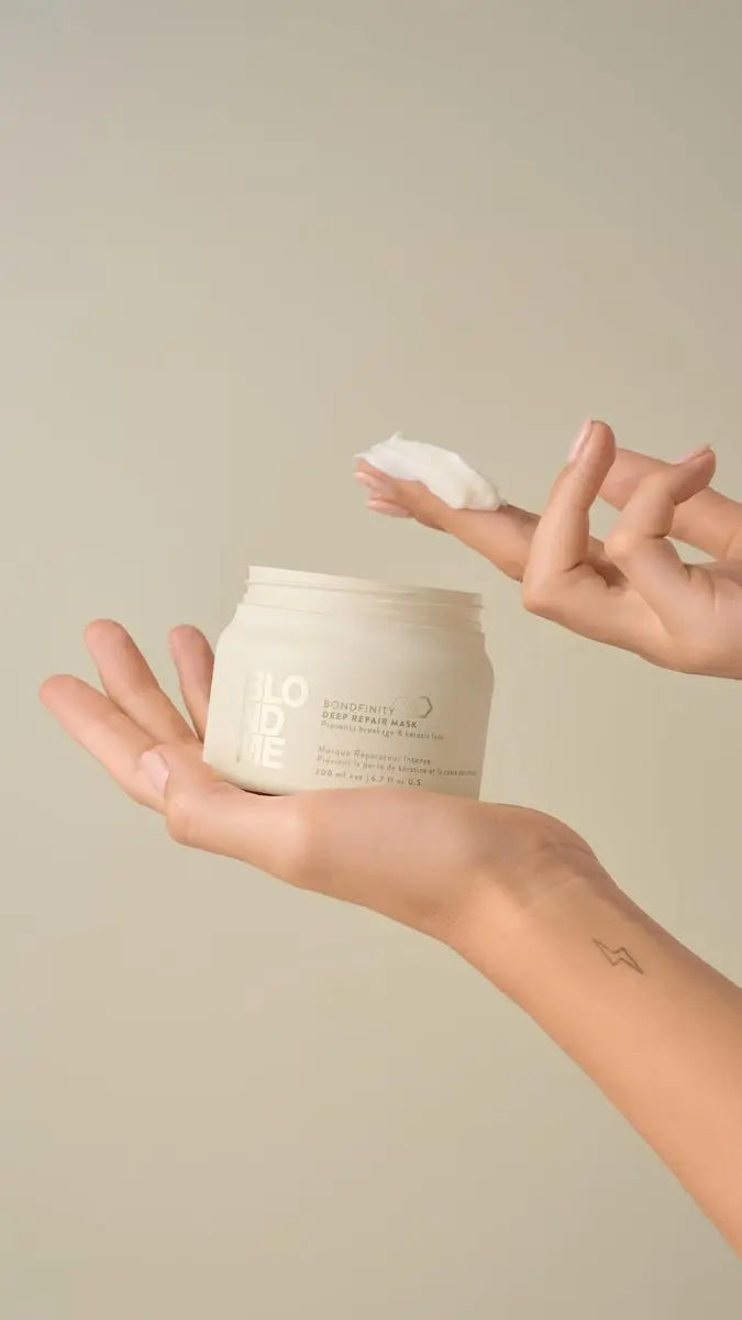 BlondMe Bond Repair Nourishing Mask for Blonde, Lightened & Grey Hair - Intensive Moisture & Softness, 6.7 Fl Oz Avelisse