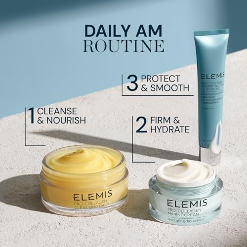 Elemis Pro-Collagen Skin Protection Fluid SPF 50 – Hydrating Face Sunscreen, Lightweight & Fast-Absorbing, 40ml Avelisse