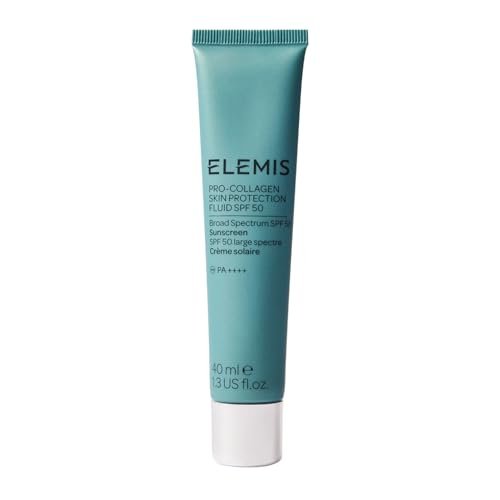 Elemis Pro-Collagen Skin Protection Fluid SPF 50 – Hydrating Face Sunscreen, Lightweight & Fast-Absorbing, 40ml Avelisse