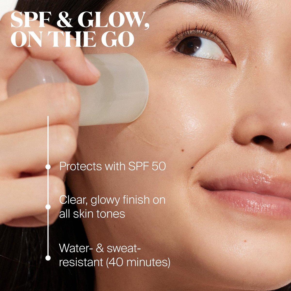 Supergoop! Destination Glow: Travel-Sized SPF Favorites Set - Glowscreen SPF 40, Glow Stick SPF 50, Glow Oil SPF 50 Avelisse