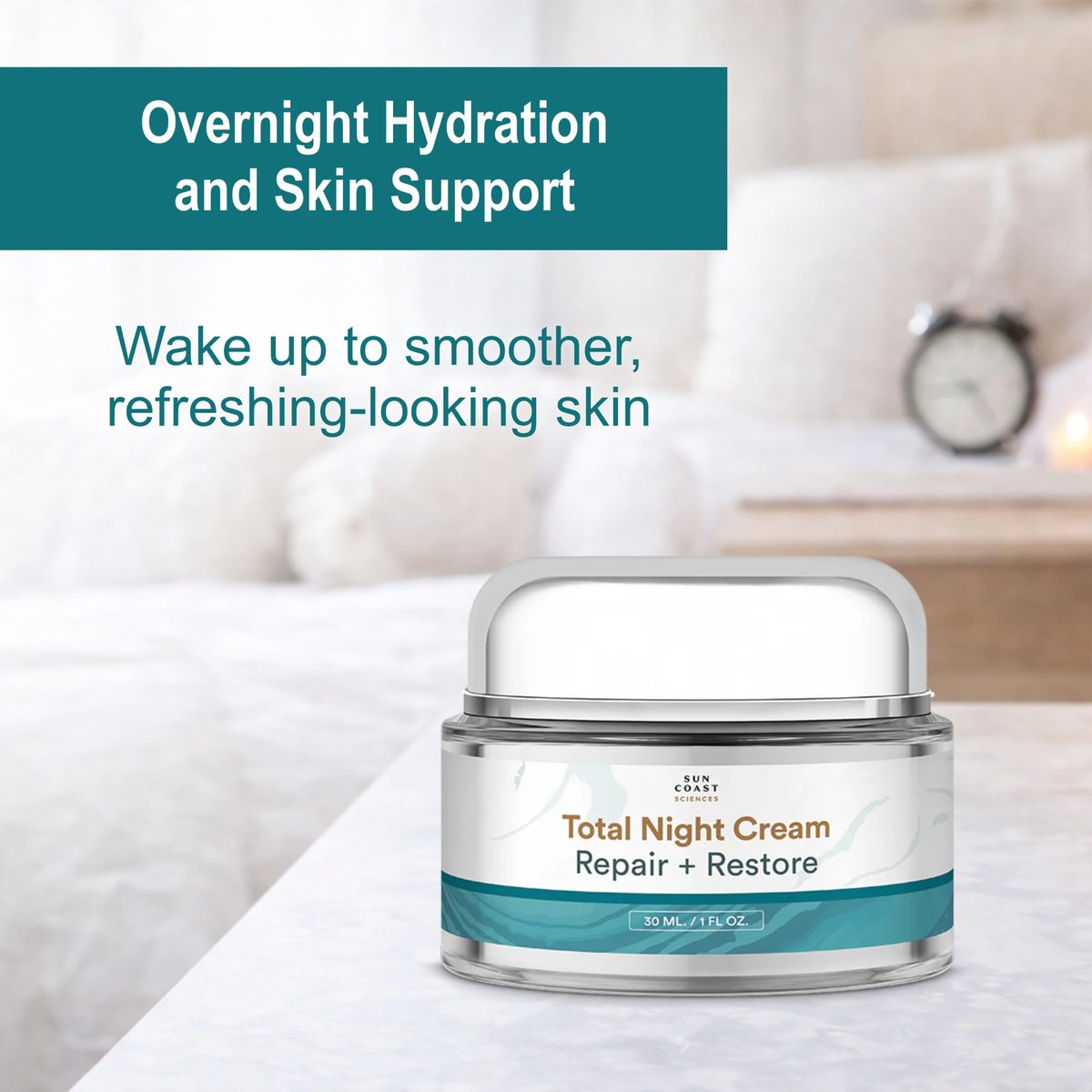Total Night Cream with Vitamin C, Niacinamide & Peptides – Dr. Mark Rosenberg – 1 fl oz Avelisse