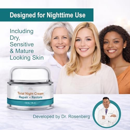 Total Night Cream with Vitamin C, Niacinamide & Peptides – Dr. Mark Rosenberg – 1 fl oz Avelisse