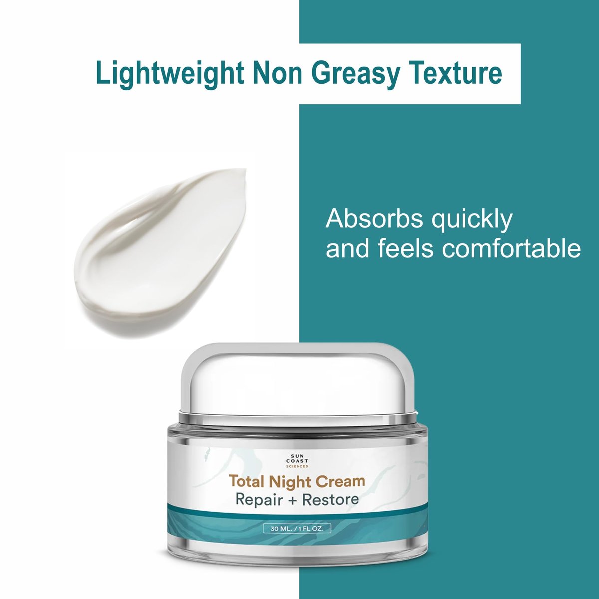 Total Night Cream with Vitamin C, Niacinamide & Peptides – Dr. Mark Rosenberg – 1 fl oz Avelisse