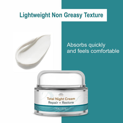 Total Night Cream with Vitamin C, Niacinamide & Peptides – Dr. Mark Rosenberg – 1 fl oz Avelisse
