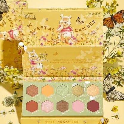 ColourPop x Winnie the Pooh Sweet As Can Bee Eyeshadow Palette - Honey Tone Eye Makeup Palette Avelisse