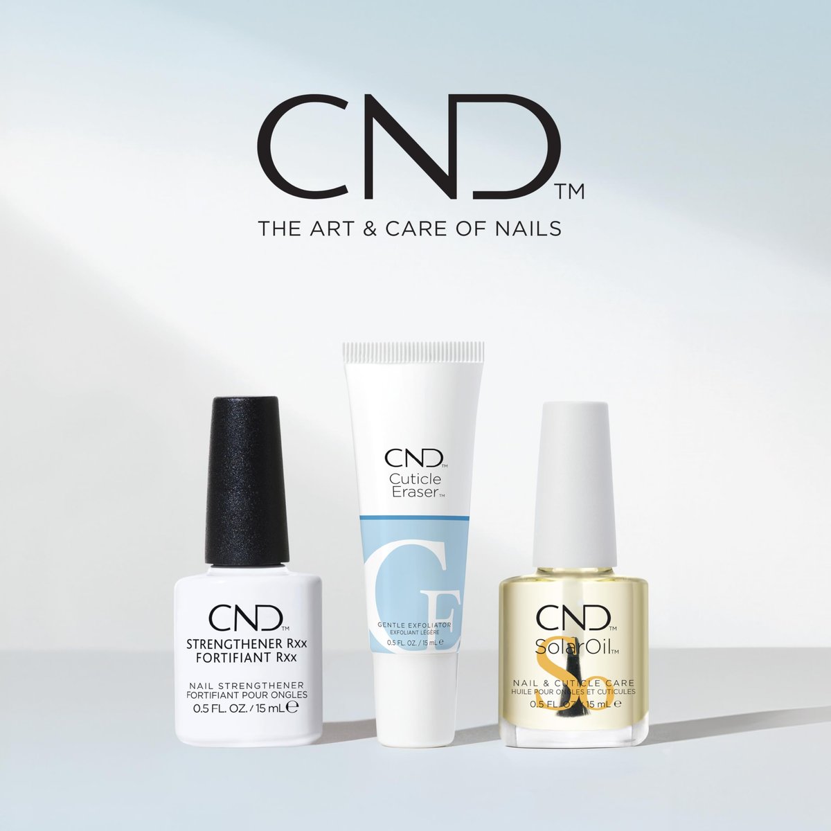 CND CARE.CONDITION.COAT Kit – Nail Strengthener, Cuticle Cream & Oil – 3-Piece Nail Treatment Set Avelisse