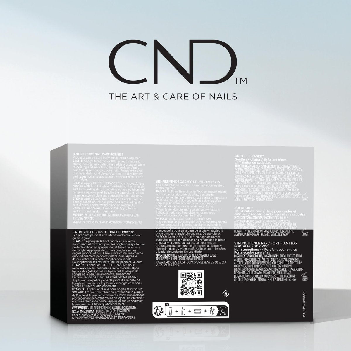 CND CARE.CONDITION.COAT Kit – Nail Strengthener, Cuticle Cream & Oil – 3-Piece Nail Treatment Set Avelisse