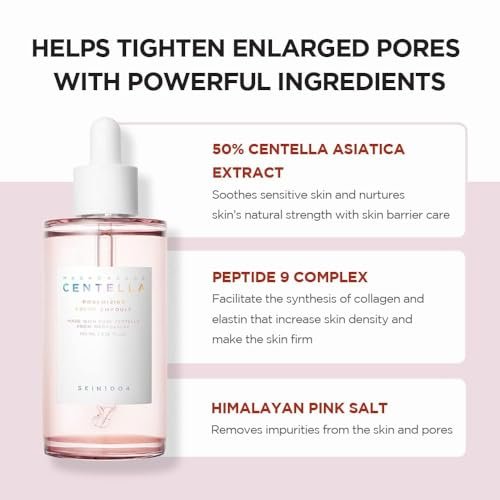 SKIN1004 Madagascar Centella Poremizing Fresh Ampoule 100ml & Poremizing Light Gel Cream 75ml Bundle Avelisse