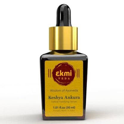 Ekmiveda Hair Growth DHT Blocker Serum with Redensyl, Procapil, Ayurvedic Herbs - Follicle Stimulating Hair Density Serum for Women & Men, 1.01 Fl Oz Avelisse