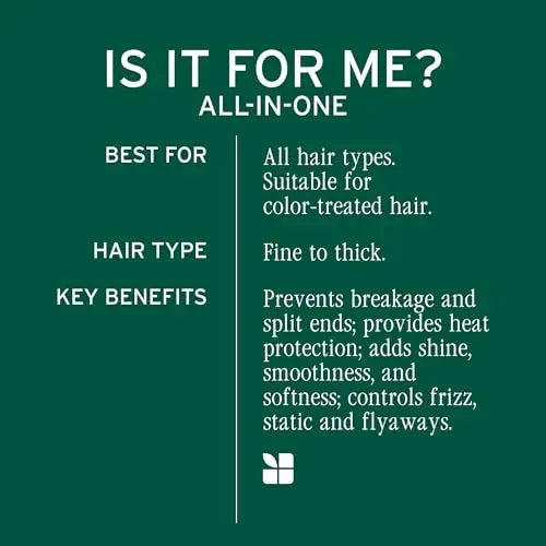 Biolage All-In-One Multi-Benefit Spray - Leave-In Treatment, Heat Protectant, Shine & Frizz Control, Coconut Oil, Vegan & Paraben-Free, 8.4 Fl Oz Avelisse