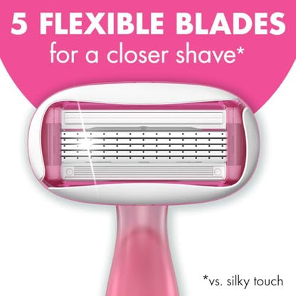 BIC Soleil 5 Escape Women's Disposable 5-Blade Razors, Vanilla & Berry Scented Handles, Comfort Shield, 2-Pack