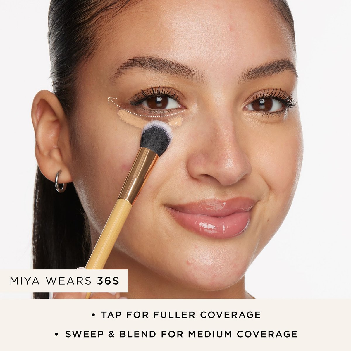 tarte Concealer Paw Brush – Seamless Concealer Application for Dark Circles & Discoloration, Blendable Spot Coverage for Liquid or Powder Makeup, Vegan & Cruelty-Free Avelisse