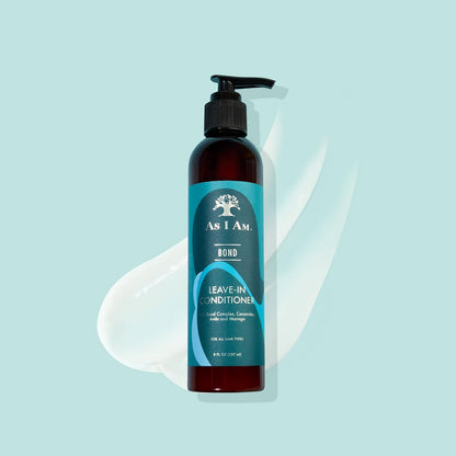 As I Am Bond Leave-In Conditioner for Damaged Hair - 8 oz - with Moringa, Amla & Ceramides