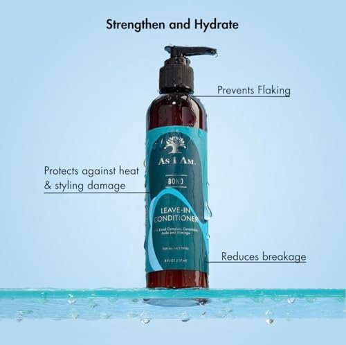 As I Am Bond Leave-In Conditioner for Damaged Hair - 8 oz - with Moringa, Amla & Ceramides - görsel 8
