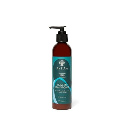 As I Am Bond Leave-In Conditioner for Damaged Hair - 8 oz - with Moringa, Amla & Ceramides