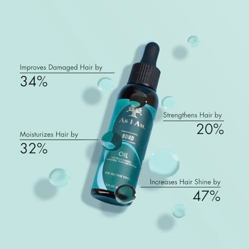 As I Am Bond Oil - 2 oz - Moringa, Amla & Ceramides Hair Repair Treatment for Damaged Hair - görsel 4