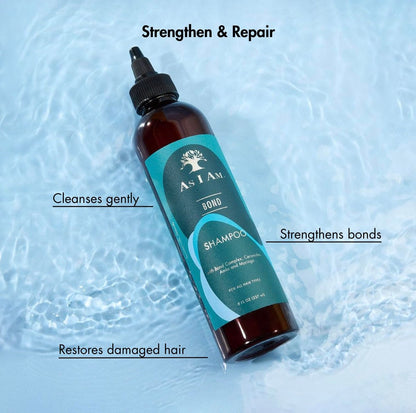 As I Am Bond Repair Shampoo - 8 oz - Moringa, Amla & Ceramides - Repair Damaged Hair