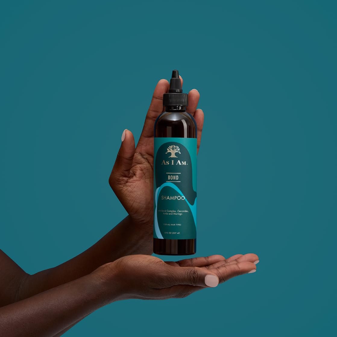 As I Am Bond Repair Shampoo - 8 oz - Moringa, Amla & Ceramides - Repair Damaged Hair - görsel 11