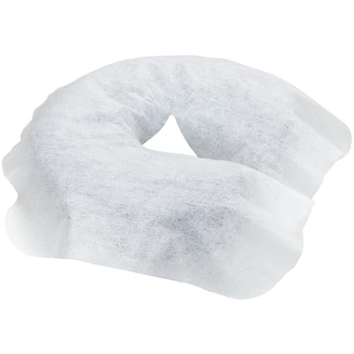ForPro Massage Face Rest Covers - Ultra Soft Hypoallergenic Latex-Free Disposable Headrest Covers - 16.5" L x 13.75" W, White, 100 Count Avelisse