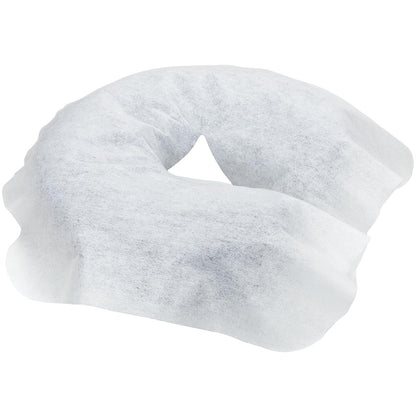 ForPro Massage Face Rest Covers - Ultra Soft Hypoallergenic Latex-Free Disposable Headrest Covers - 16.5" L x 13.75" W, White, 100 Count Avelisse