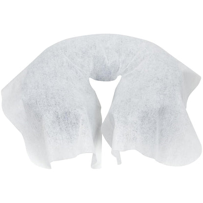 ForPro Massage Face Rest Covers - Ultra Soft Hypoallergenic Latex-Free Disposable Headrest Covers - 16.5" L x 13.75" W, White, 100 Count Avelisse
