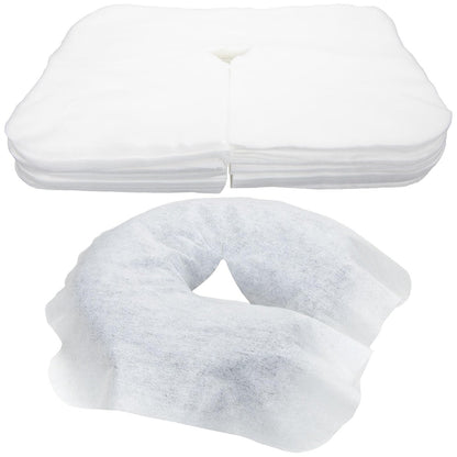 ForPro Massage Face Rest Covers - Ultra Soft Hypoallergenic Latex-Free Disposable Headrest Covers - 16.5" L x 13.75" W, White, 100 Count Avelisse