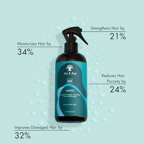 As I Am Bond Water - 16 oz - Hair Repair Treatment with Moringa, Amla & Ceramides for Damaged Hair - görsel 4