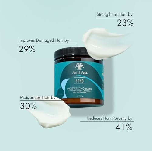 As I Am Bond Repair Hair Mask - 8 oz - Repair Treatment for Damaged Hair with Moringa, Amla & Ceramides - görsel 4