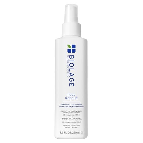 Biolage Full Rescue Densifying Leave-In Spray - Instantly Fuller-Looking Hair, Controls Flyaways, Detangles for Easy Styling, Rosemary Oil & Niacinamide, Vegan & Cruelty-Free, 8.5 Fl Oz Avelisse