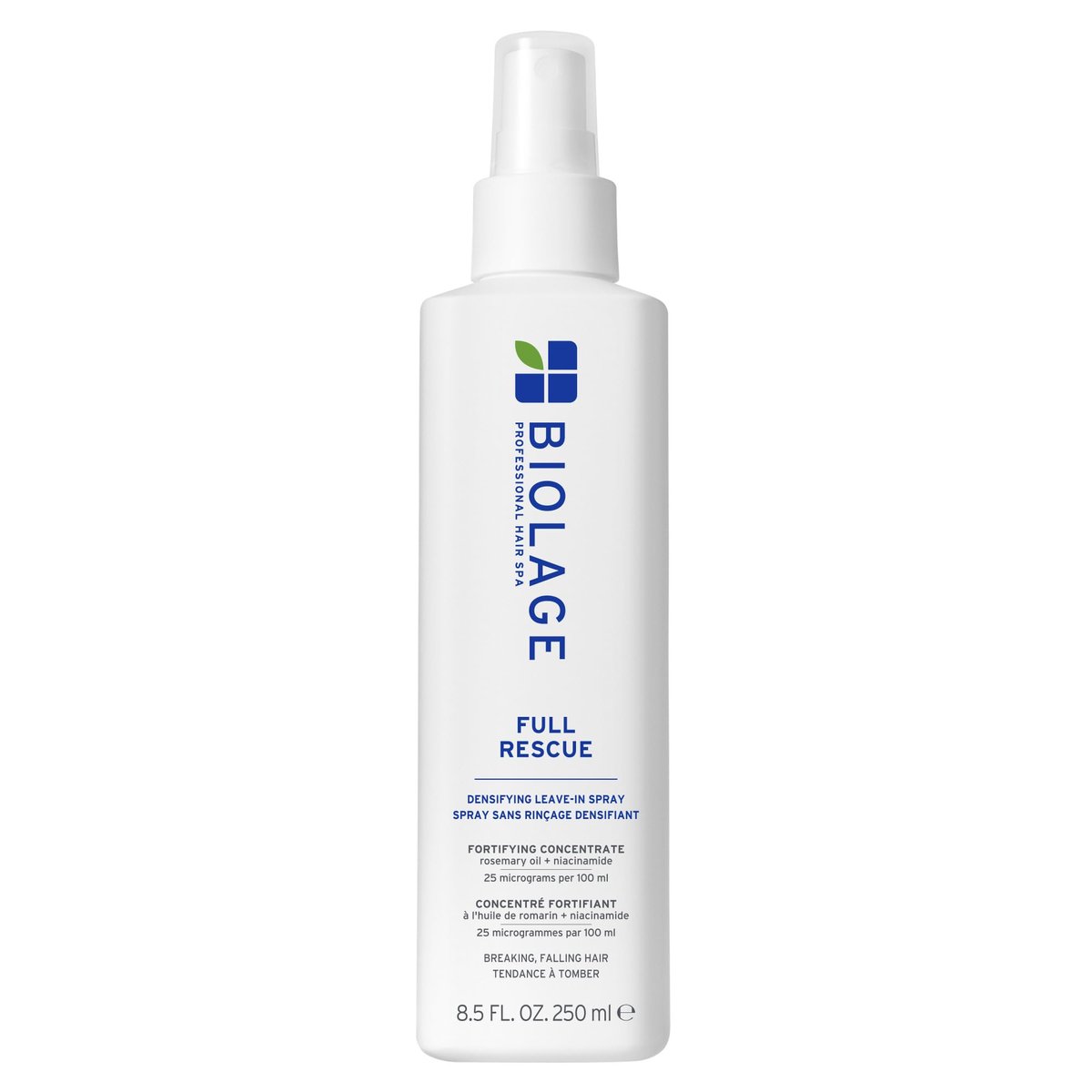 Biolage Full Rescue Densifying Leave-In Spray - Instantly Fuller-Looking Hair, Controls Flyaways, Detangles for Easy Styling, Rosemary Oil & Niacinamide, Vegan & Cruelty-Free, 8.5 Fl Oz Avelisse